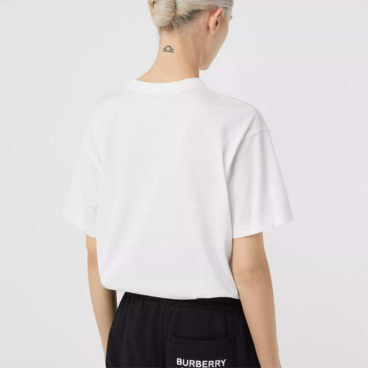 (WMNS) Burberry Monogram Motif Oversized logo Printing Female White 80174731
