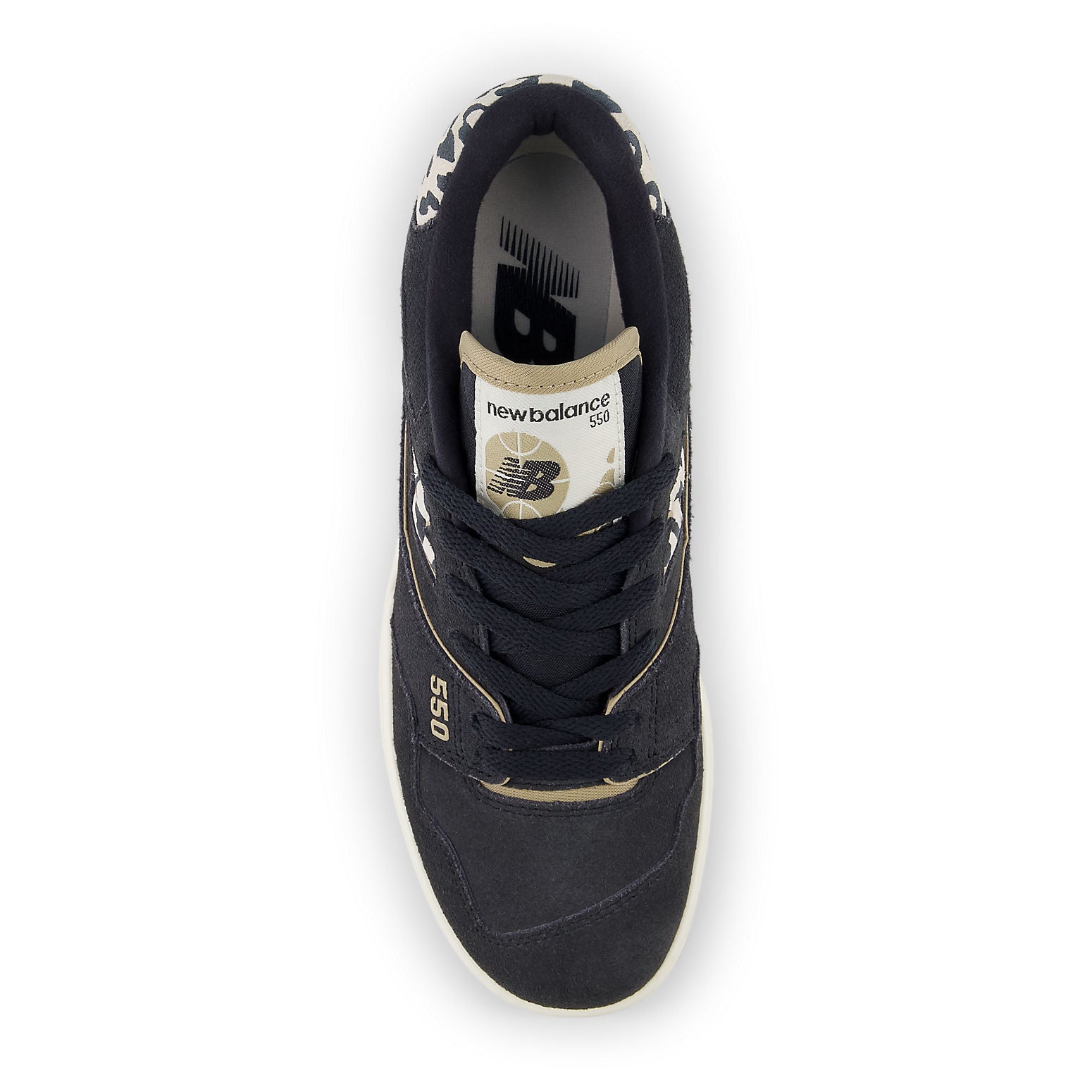 (WMNS) New Balance 550 Suede Skate Shoes 'Black' BBW550QB