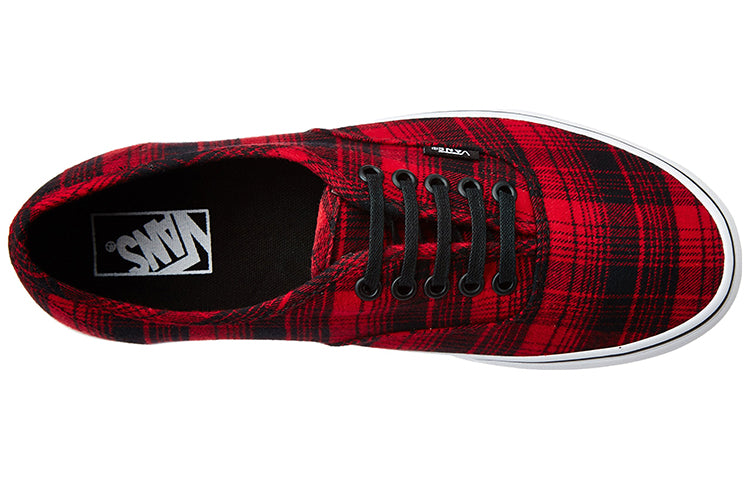 Vans Authentic Sneakers Plaid 'Red Black' VN0A348AM1U