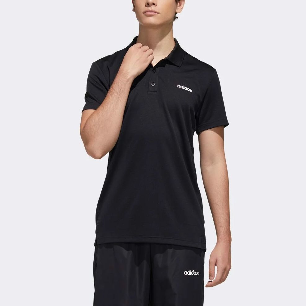 adidas Designed 2 Move Polo Tshirt 'Black White' FL0345