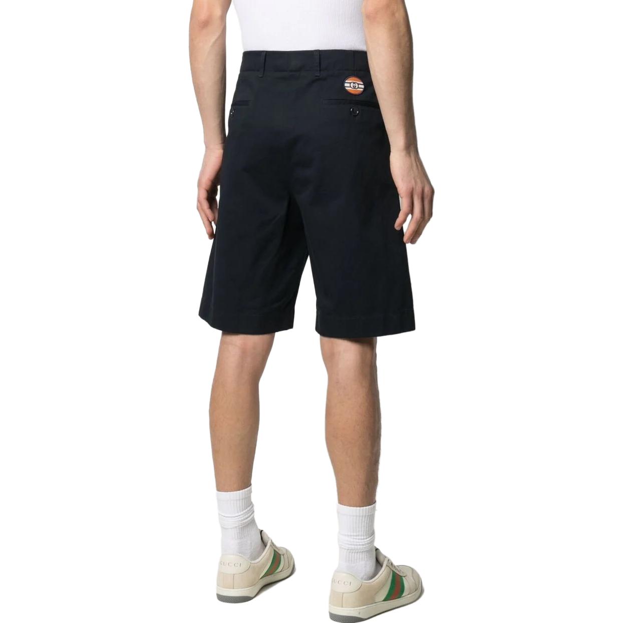 Gucci Back Interlocking G Chino Shorts 'Blue' 639388-ZAF8C-4440