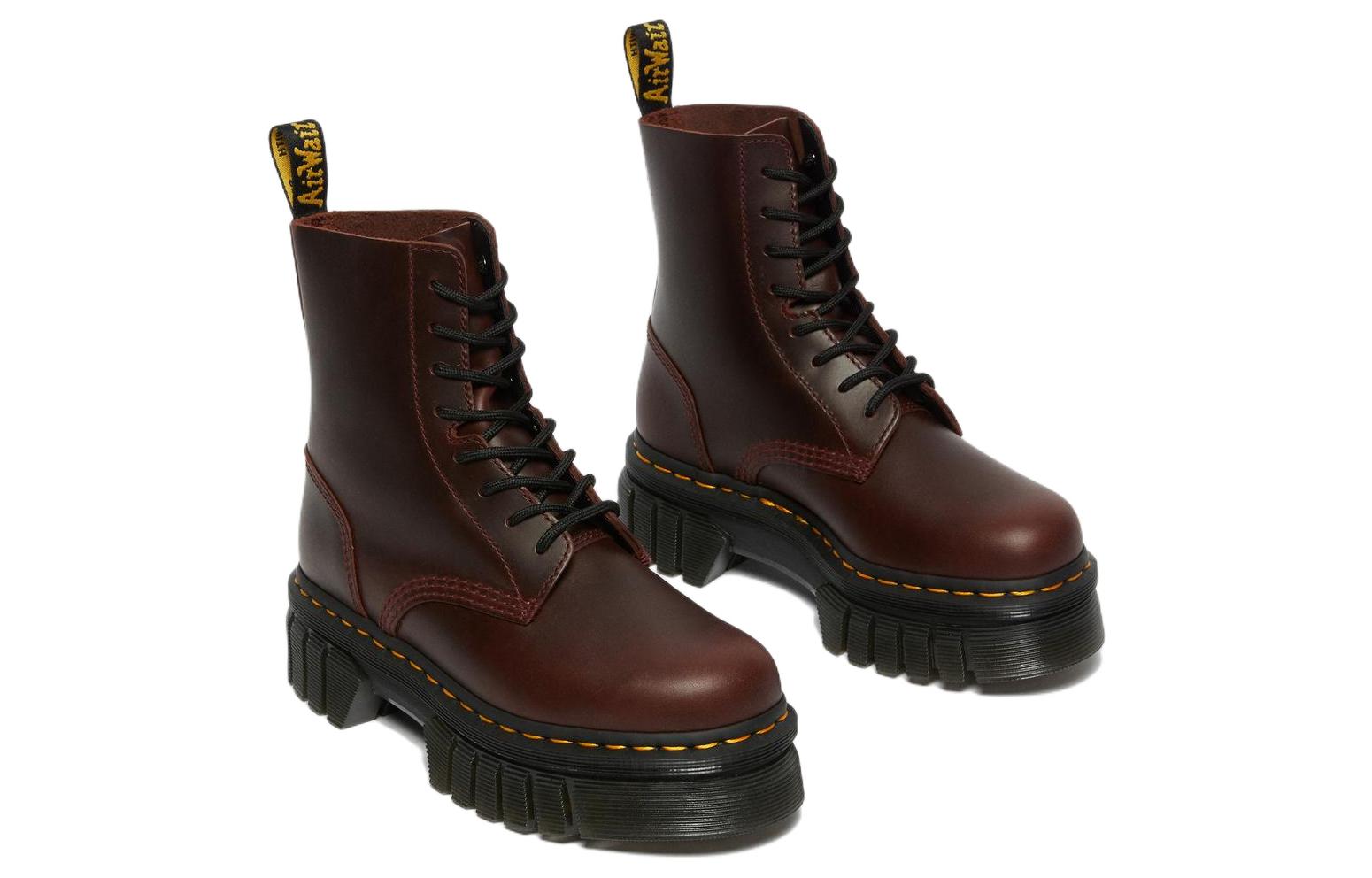 Dr. Martens Audrick Brando Leather Platform Lace Up Boots 'Brown' 27818211