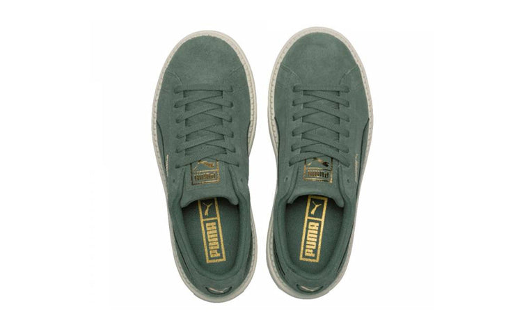 (GS) PUMA Platform Trace Sneakers Green 366826-01