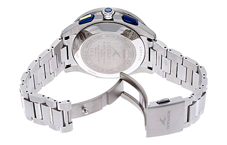 CASIO Blue DialSilver Strap Blue DialSilver Strap Mens BlueSilver Analog OCW-G1100C-7A2021