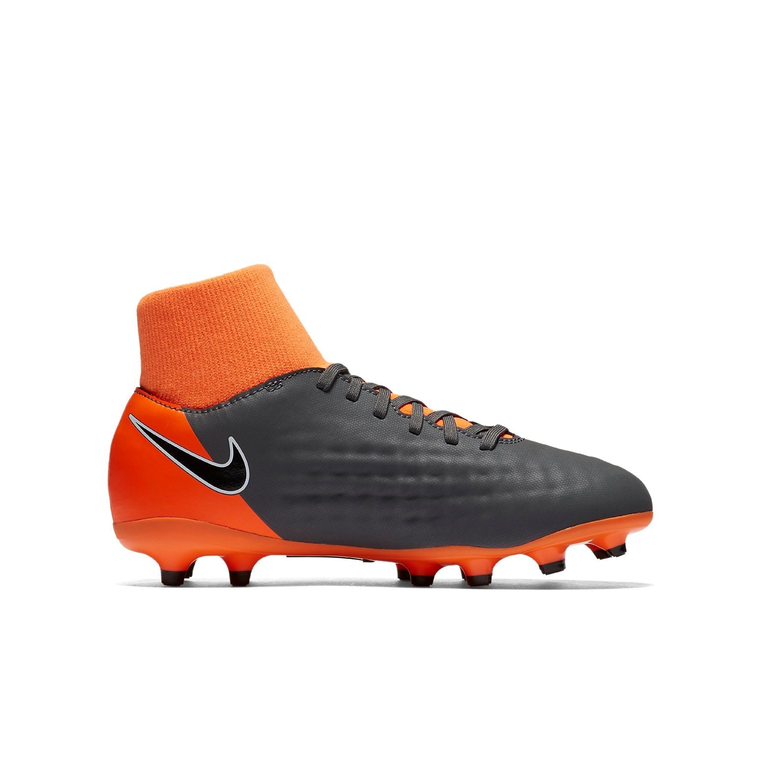 (GS) Nike Magista Obra 2 Academy DF FG 'Dark Grey Orange' AH7313-080