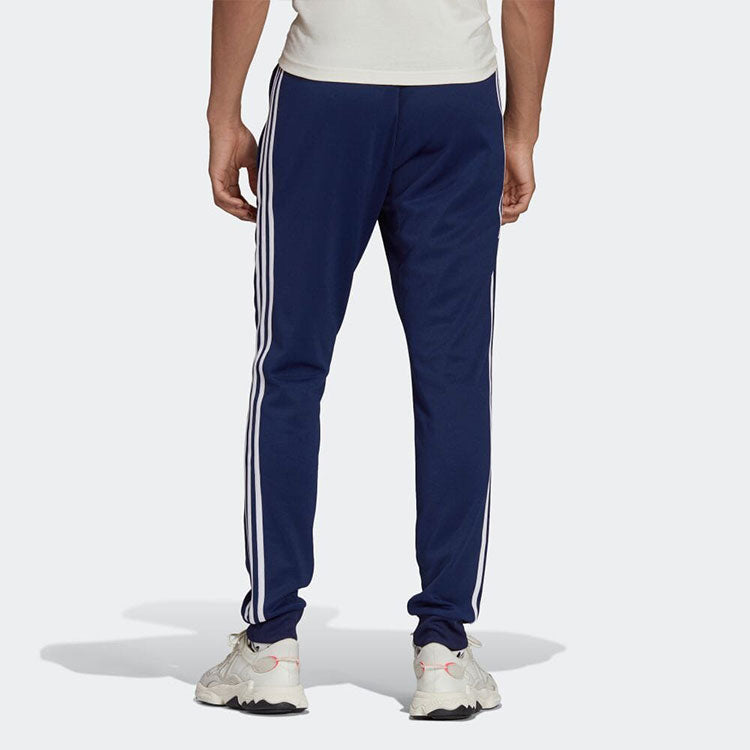 Men's adidas originals Stripe Casual Bundle Feet Sports Pants/Trousers/Joggers Blue H06714