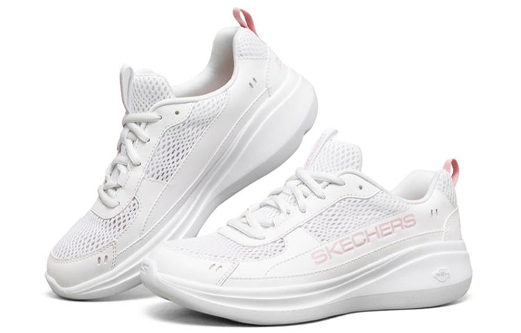 (WMNS) Skechers Go Run Fast Sports Shoes Pink/White 667053-WPK
