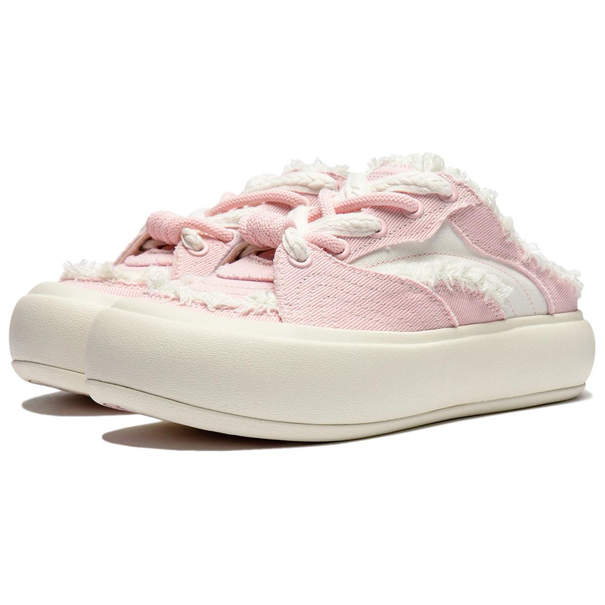(WMNS) Li-Ning Puff Platform Mule 'Pink Creamy White' AZGU014-6