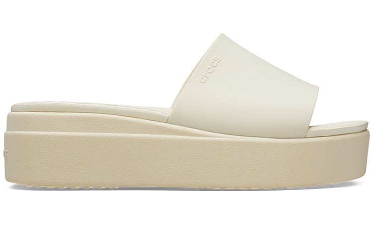 (WMNS) Crocs Brooklyn Slide 'White Beige' 208728-2Y2