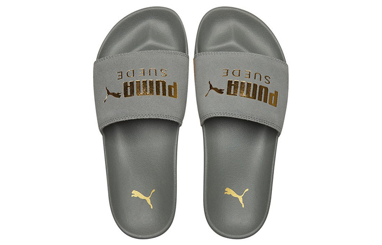 PUMA Leadcat FTR Suede Classic Slide Grey/Gold 372277-06
