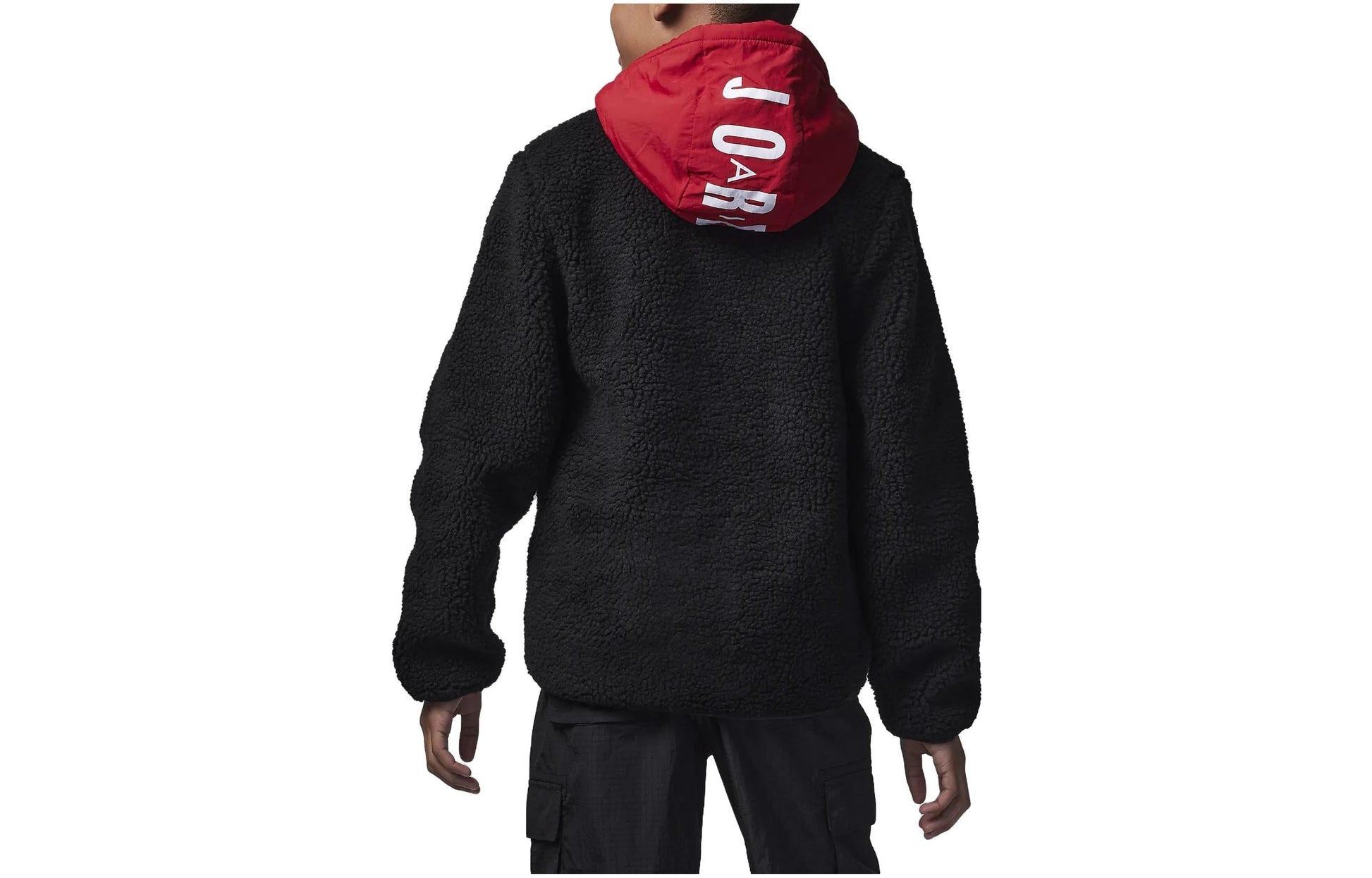 (GS) Air Jordan Sherpa Fleece Coat 'Red' 95C468-023