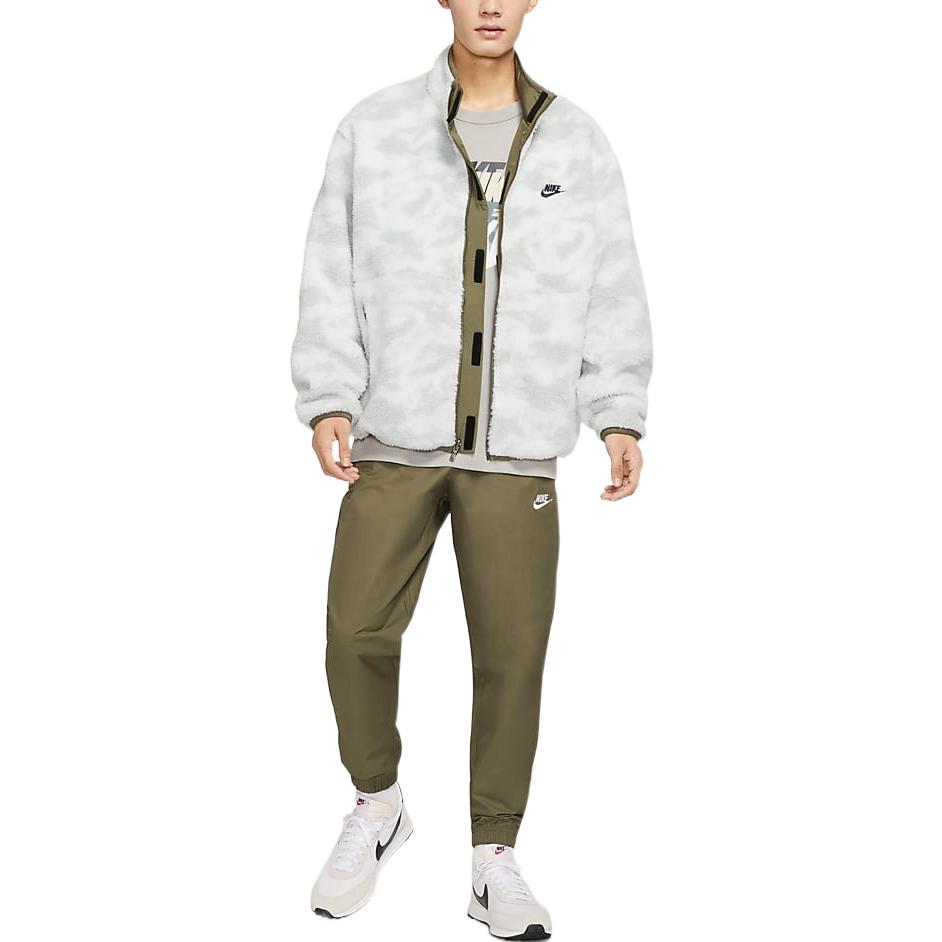 Nike Club Fleece 2-way jacket 'Olive Camouflage' DQ4885-222