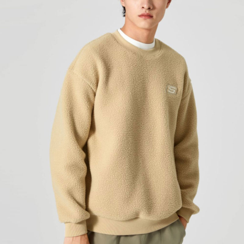 Skechers Letter Printed Crew Sweater 'Tan' L322U091-028R