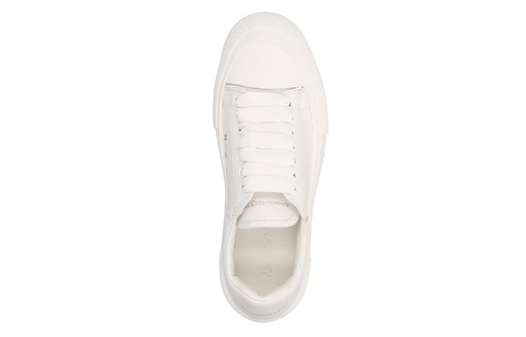 (WMNS) Alexander McQueen Deck Skate Plimsoll Shoes 'White' 697121WIAB69065