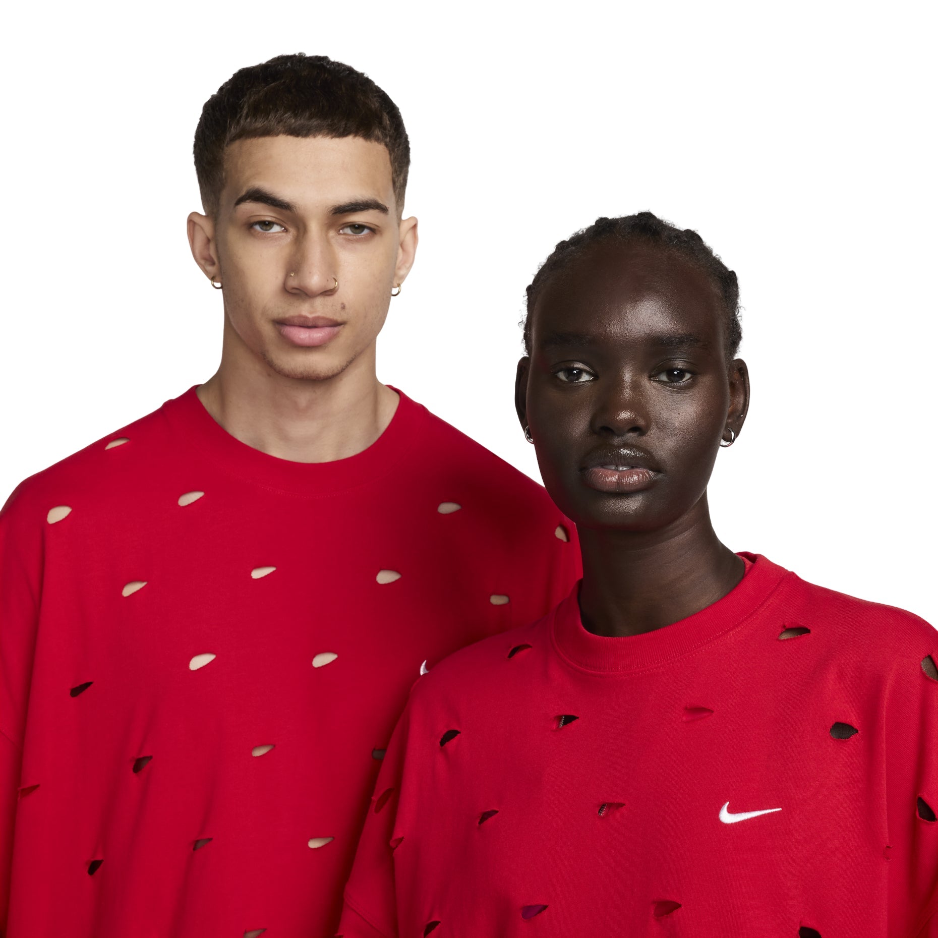 Nike x Jacquemus Swoosh T-shirt Asia Sizing 'Red' FJ3478-657