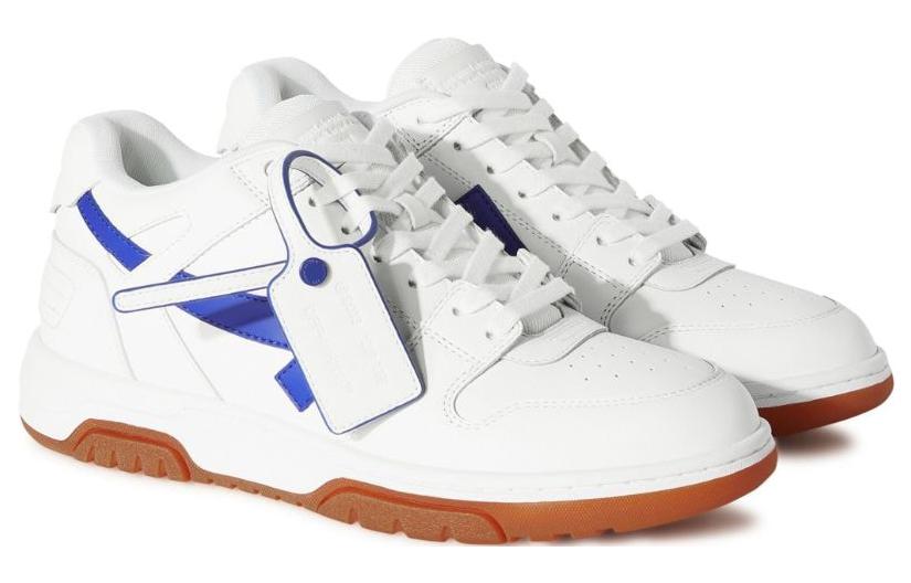 Off-White Out Of Office Low-Top Sneakers 'White Blue Brown' OMIA189F23LEA0030169