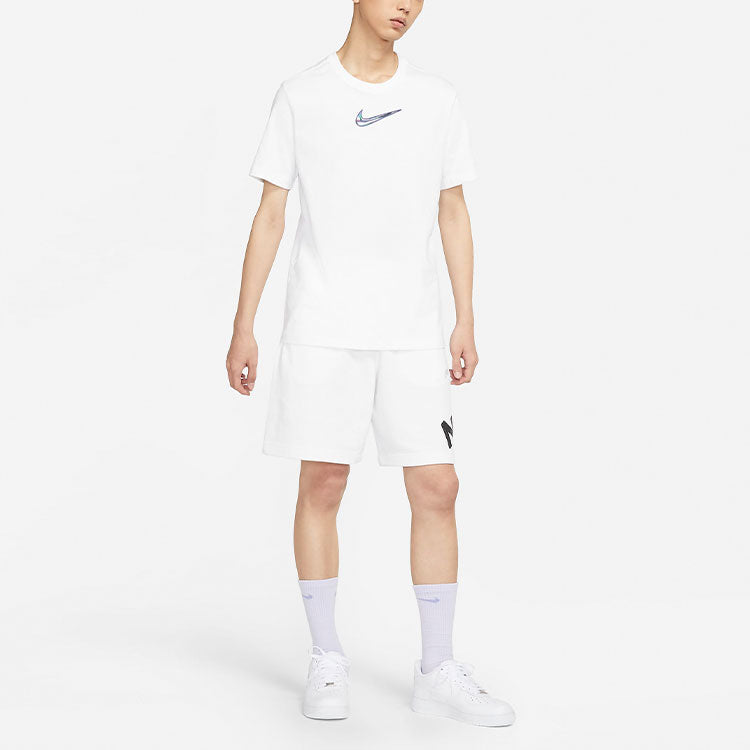 Nike Sportswear Printing Round-neck Tee White DM0811-100