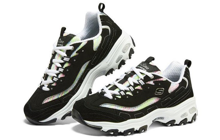 (WMNS) Skechers DLITES 'Black White' 149788-BKW