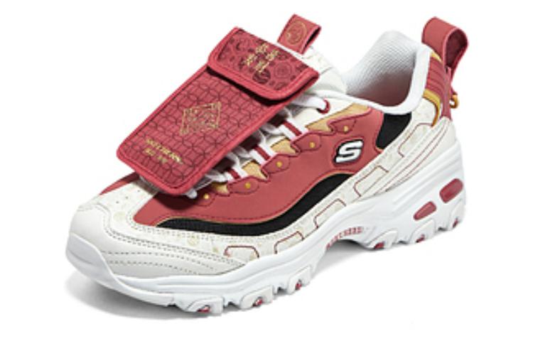 (WMNS) Skechers D'LITES CNY 'White' 800008-WBRD