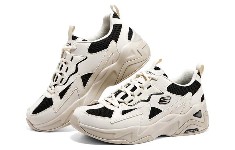 Skechers D'LITES Hyper Burst 'Cream White Black' 894177-NTBK