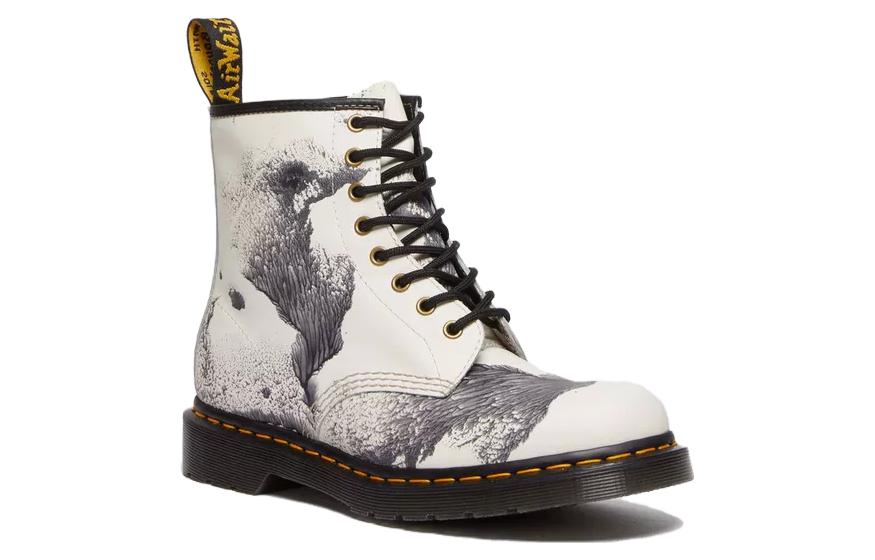 Dr. Martens 1460 x Tate Decalcomania Backhand Leather Lace Up Boots 'Multicolor Black White' 31731649