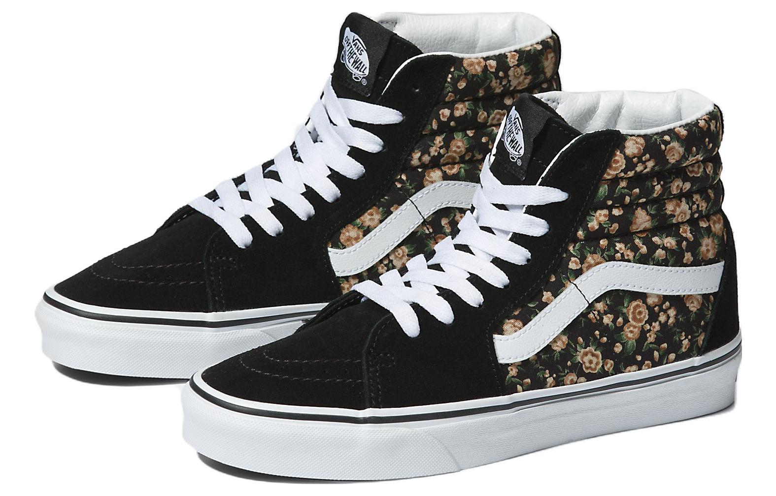 Vans Sk8-Hi Rose Dreams Shoe 'Black White' VN0005U9BZW