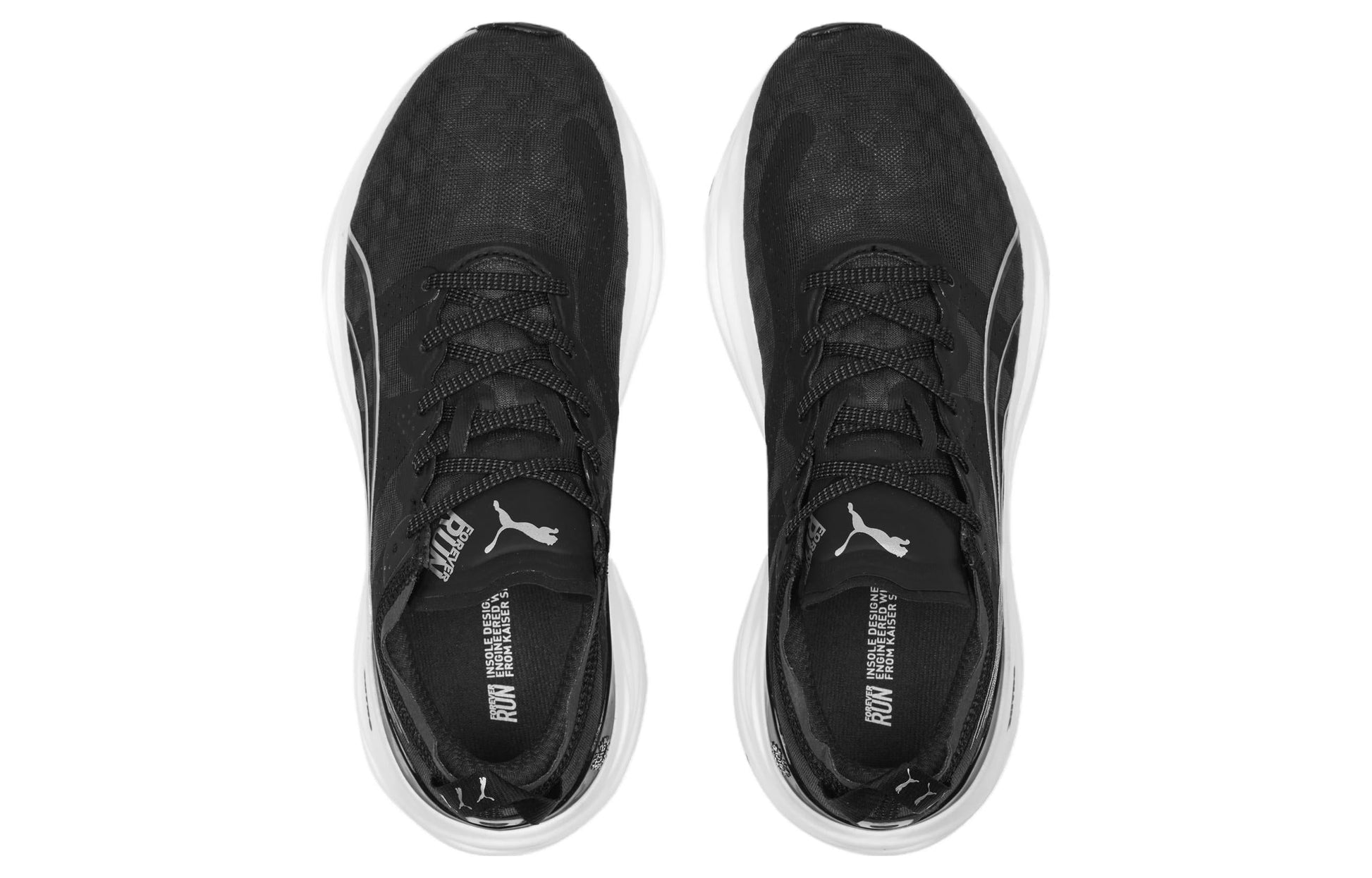 (WMNS) PUMA ForeverRun Nitro 'Black White' 377758-01