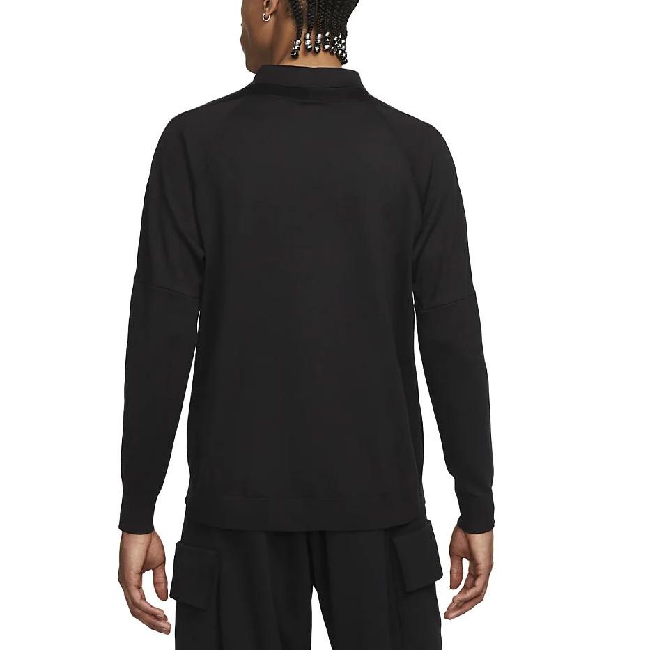 Nike ESC Long Sleeve Knit Polo 'Black' DV7462-010