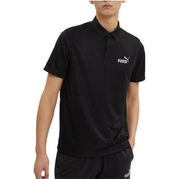 PUMA Essentials Polo Shirt 'Black' 671927-01