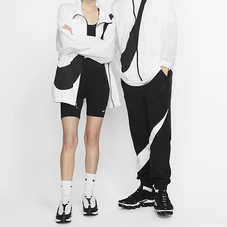 Nike Sportswear Woven Swoosh Jacket Large Logo Sports US Edition White BV3685-100