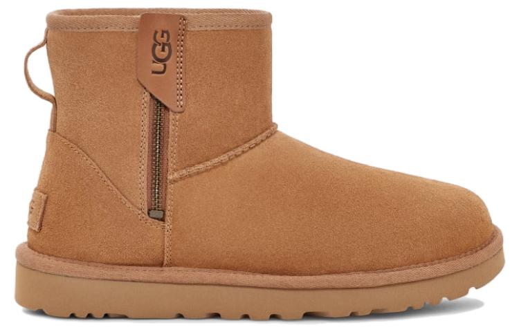 (WMNS) Ugg Classic Mini Bailey Zip Chestnut 'LIGHT BROWN' 1151230-CHE