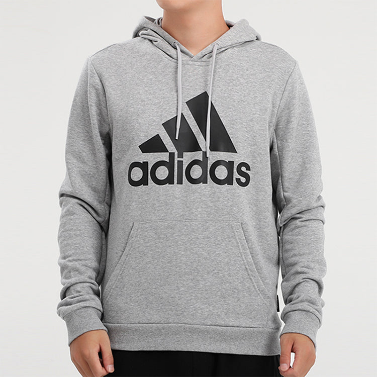 adidas Casual Sports Hooded Sweater Men Grey GC7341