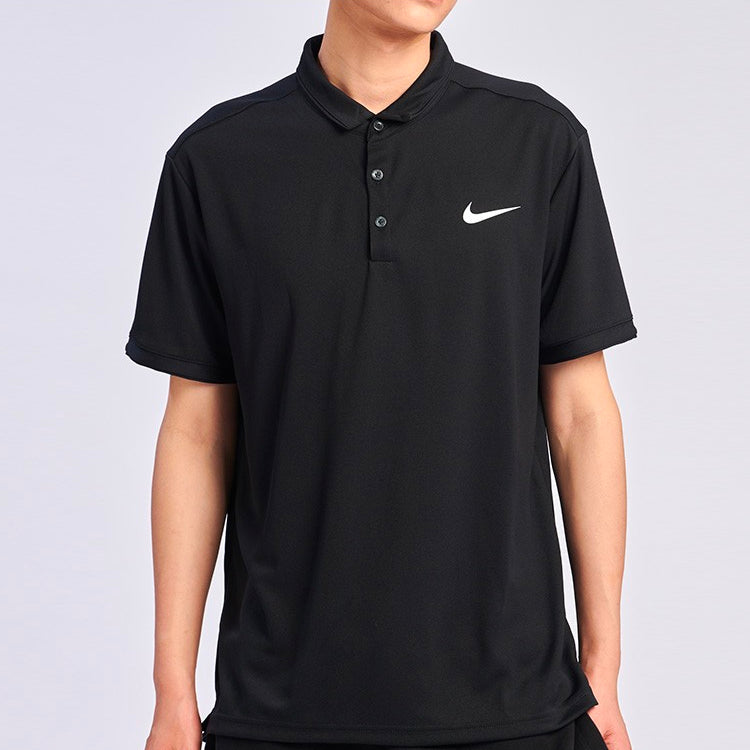 Nike Casual Sports Short Sleeve Polo Shirt Black AQ5304-010