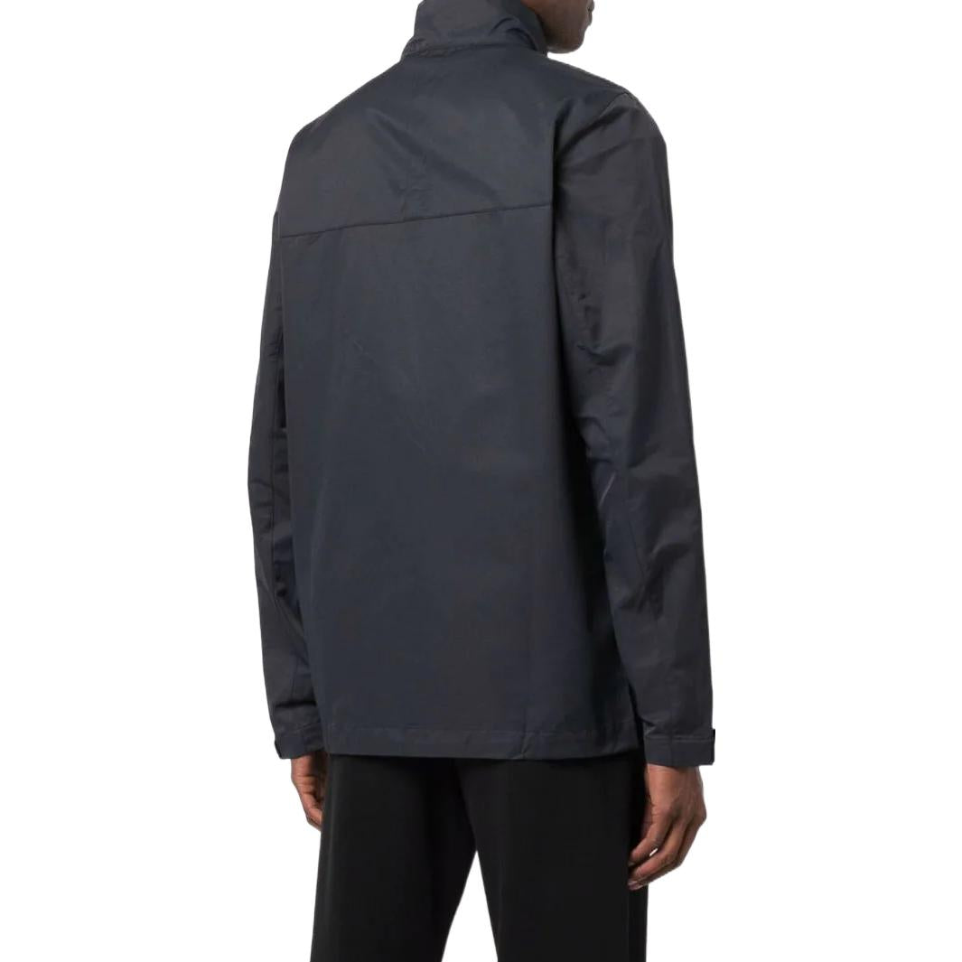 Men's Nike Logo Embroidered Big Pocket High Collar Thin And Light Zipper Cardigan Long Sleeves Jacket Black CZ9922-010