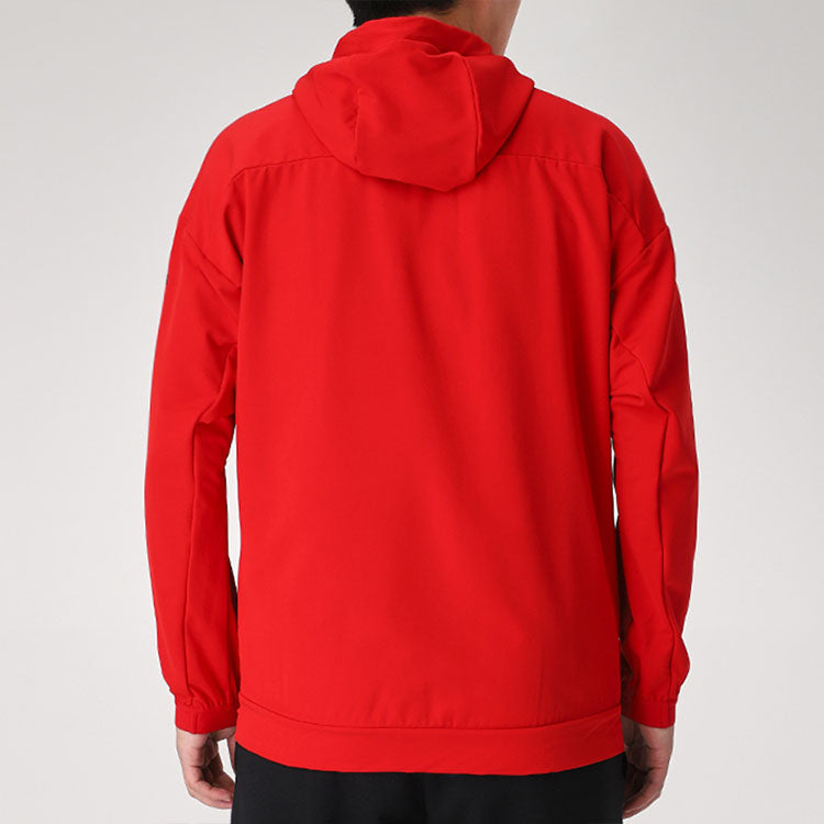 adidas Sports hooded Long Sleeves Jacket Red GN7356