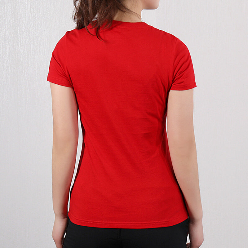 (WMNS) adidas neo T-shirt 'Red' DZ7677