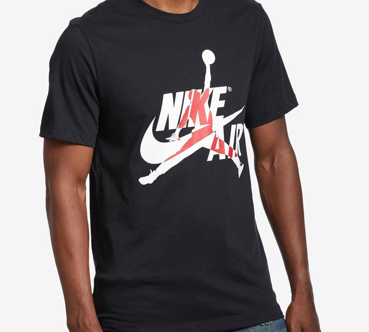 Air Jordan Classics Flying Man Printing Short Sleeve Black BV5905-010