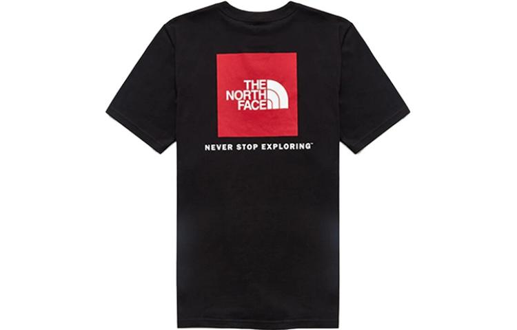 THE NORTH FACE Red Box T-Shirt Classic Back Large Logo Short Sleeve Couple Style Black NF0A471AJK3