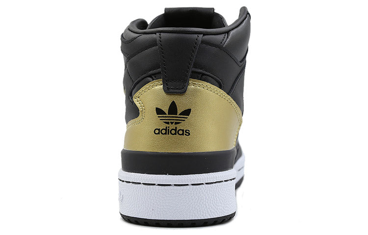 (WMNS) adidas originals Forum Mid 'Black/Gold' D98179