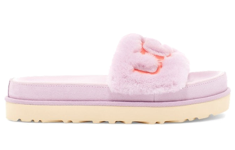 (WMNS) UGG Laton Fur Slide Purple Slippers 1111236-CATR