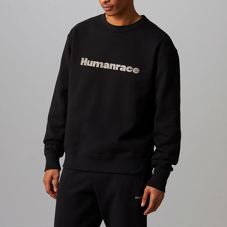adidas x Pharrell Humanrace Logo Sweatshirt 'Black' HI5538
