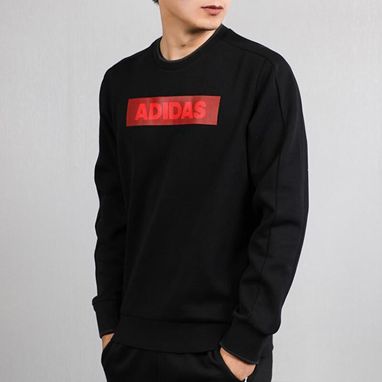 adidas Sports Jacket Round Neck Pullover Black EH3782