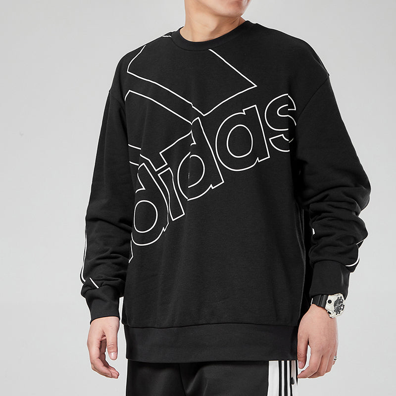 adidas Giant Logo Sweatshirt (Gender Natural) Men's Black GK9374