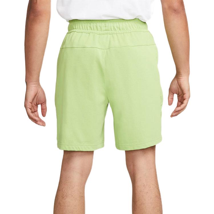 Men's Nike Printing Logo Solid Color Lacing Straight Shorts Green DM6590-332