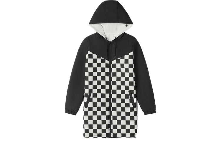 (WMNS) Vans Windproof Plaid Jacket Black VN0A47VBBLK