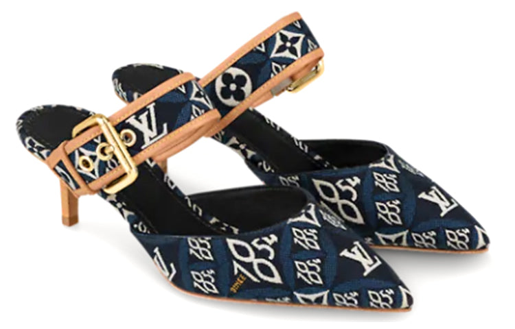 (WMNS) LOUIS VUITTON LV Since 1854 Sofia Flat Heels 'Navy' 1A8NWG
