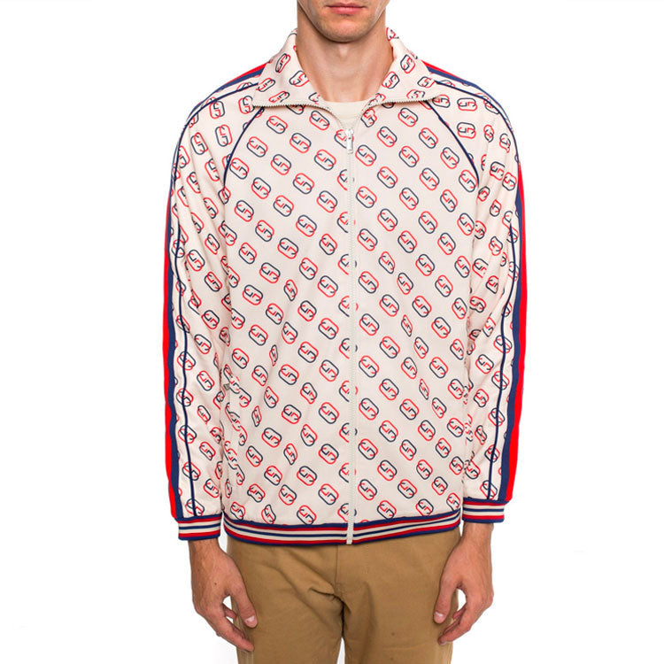 Gucci SS21 Full Print Pattern Stand Collar Sports Jacket 575737-XJBA7-9744