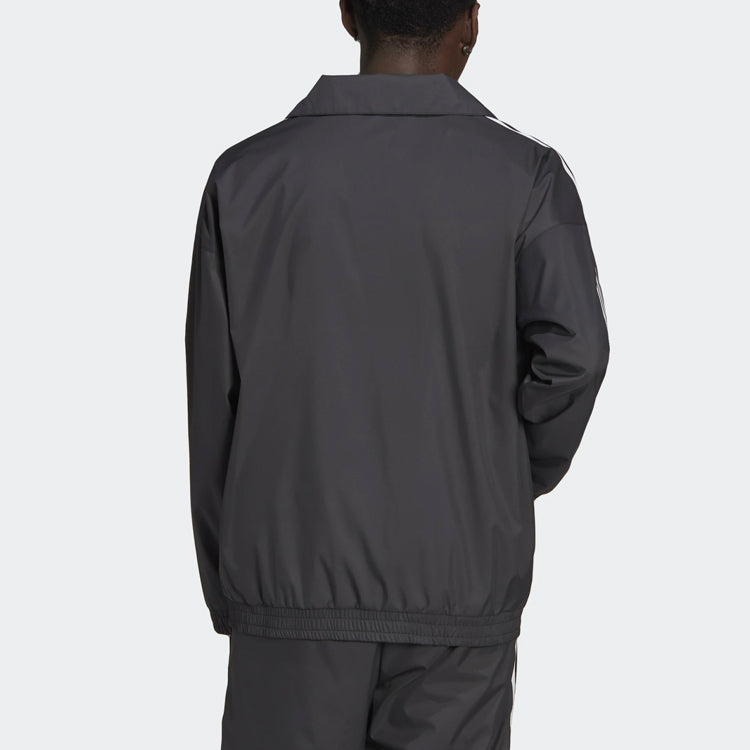 adidas Adicolor 3D Trefoil 3-Stripes Track Jacket 'Black White' GN3535