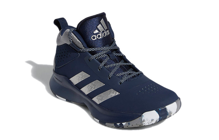 (GS) adidas Cross Em Up 5 Wide K 'Blue White Gray' FW8983