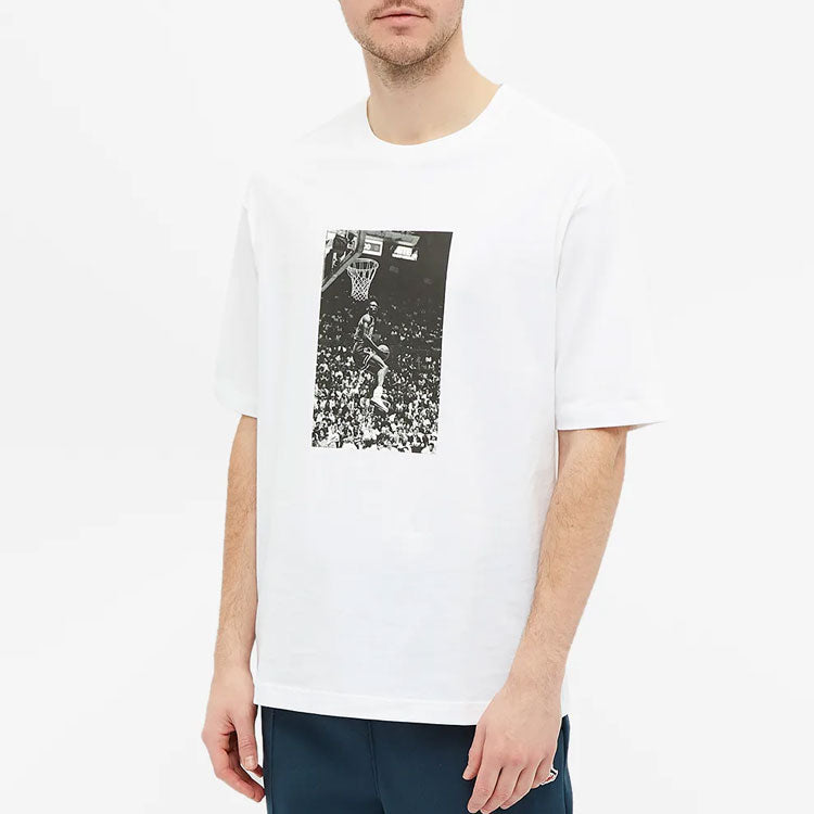 Air Jordan x Union LA Dunk Printing Sports Round Neck T-Shirt Asia Sizing 'White' CZ1458-100